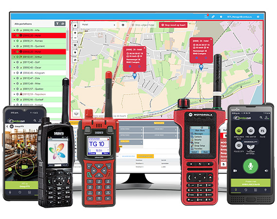 Entropia’s application can be used with TETRA two-way radios or smartphones, using hybrid TETRA / broadband networks